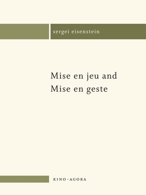 cover image of Mise en jeu and Mise en geste